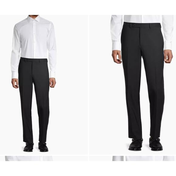 Ted Baker London Mens Black Jefferson Dress Pants 33R - Picture 10 of 10